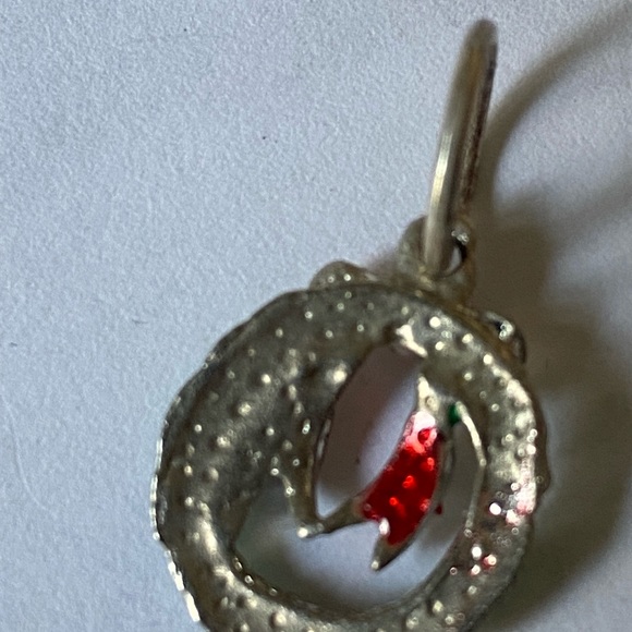 Christmas Charms, Tree, Bell, Wreath, Santa, NO markings for Sterling or 925 !! - Picture 7 of 8